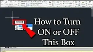 How to input command beside cross hair cursor in Autocad || autocad tutorial || toggal button
