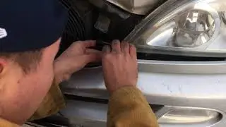 Mercedes Benz w163 ML 350 how to change xenon light Mitsuji замена лампочки ксенон Mitsuji