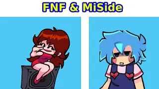 Friday Night Funkin': FNF & MiSide | BiSide V1 | All Songs (BF VS GF) (Cute Horror FNF Mod)