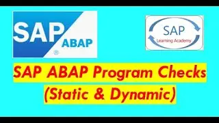 SAP ABAP Program Checks | Static and Dynamic checks in ABAP Programming | Extended Program Check