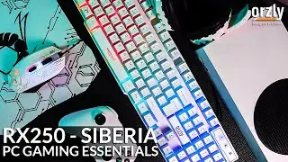 WHITE Gaming Keyboard Mouse & Headset bundle for PS5, Xbox, PC and Stadia - Orzly RX250 Siberia