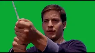 Tally ho Tobey Maguire green screen