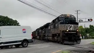Heart-Stopping Moment Van Skids Through Railway Barrier