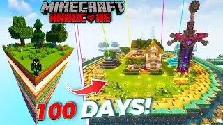 I Survived 100 Days On Layer Changing One Chunk Minecraft Hardcore (Hindi)