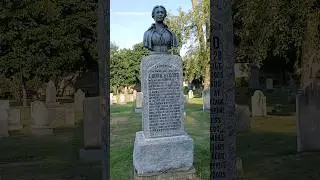 Laura Secord gravesite at Drummond Hill Cemetery in Niagara Falls, Canada.