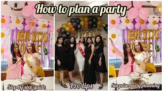 How to Plan a Party | Party Planning Checklist | step by step guide to plan a party