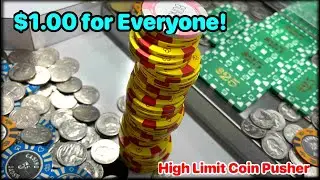 1 Dollar High Limit Coin Pusher Buy in Game 573