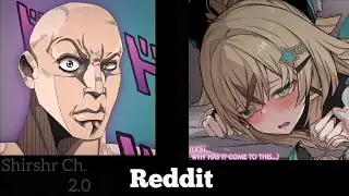 ANIME vs REDDIT (The Rock Reaction Meme) | GENSHIN IMPACT part 4