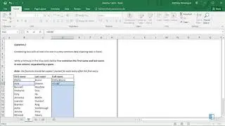 Combining Text Strings in Excel