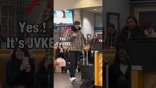 JVKE plays golden hour at public train station.. vid creds: 