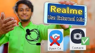 How To Use External Mic in Mobile Camera || In Realme || How to Use Boya Mic in Mobile