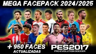Brutal MEGA FACEPACK 2024-25 Actualizado para el 2024 para PC MALAS / TUTORIAL / Pes 2017 a 2024 🔥