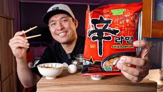 Готовлю и Ем Рамен как КОРЕЙСКИЙ СТУДЕНТ. Рецепт и обзор Shin Ramen.