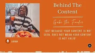 Behind The Content: Gabi The Foodie