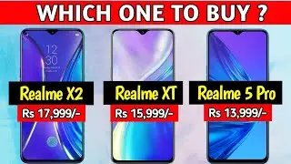 Realme X2 VS Realme XT VS  Realme 5 Pro Mobile Comparison Hindi, Realme X2 PUBG, Camera Review