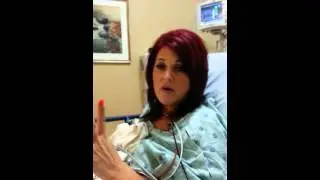Wife waking up from anesthesia funniest video ever.  Funny anesthesia video.
