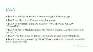 Java in Tamil- Day-1, Basics of JAVA