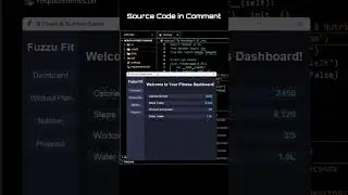 Build your own fitness app with modern GUI in Python. 