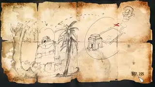 Assassins Creed IV Black Flag | treasure map 307, 195