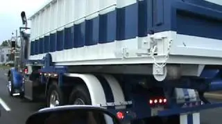 Largecar Peterbilt rolloff truck, Sick Show truck, Jake brake in ma