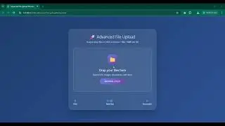 Advanced File Upload UI with Drag & Drop, Progress Bar & Preview | HTML CSS JavaScript
