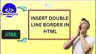 How to insert double line border in HTML. 