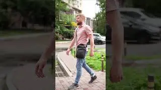 Сумка через плече з ручкою вертикальна TARWA GA-0120-4lx чорна наппа
