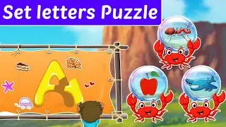 Learn the Alphabets with Jigsaw Puzzle || Alphabets with Animated Sounds For Kids || ABC Jigsaw