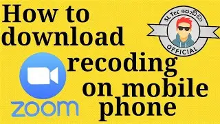 How to download Zoom meeting recording on mobile phone / SL Tec Podda