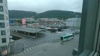 Bryggen in Bergen is waking up and listening  - Jazzanova - Coffe Talk (yukihiro Fukutomi Remix)