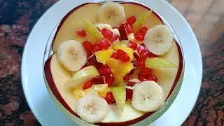 Fruit Custard Recipe | Easy Dessert | #fruitcustard  #viralvideo  #cooking