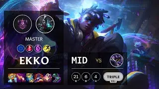 Ekko Mid vs Veigar - EUW Master Patch 11.12