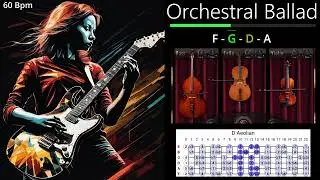 Slow Orchestral Ballad - Guitar Backing Track in D Minor
