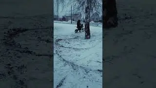ЗИМНИЕ ПОКАТШУКИ НА ПИТБАЙКЕ |Открываю зимний мотосезон?!|