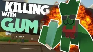 Unturned Kamikaze! Getting Kills With Chewing Gum!