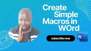How to Create Simple Macros in MS Word