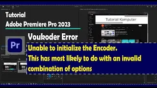 Voukoder Error This has most likely to do with an invalid combination