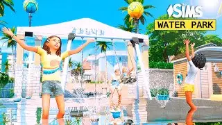⛲Cheerful Water Park with Game Fountain | NoCC  | The Sims 4  | Stop Motion