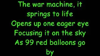 99 Red Balloons - Goldfinger (With German) Lyrics