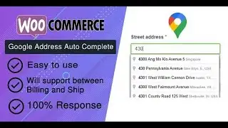 WooCommerce Checkout Google Address Auto Complete By JoyDevs