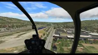 X-Plane 11 -- Robinson R44 Raven II (Freeware) -- Nice, France (LFMN)