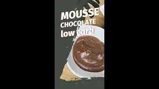 Mousse de Chocolate Low Carb com Café.