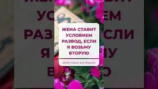 Жена ставит условием развод, если я возьму вторую | Шейх Салих аль-Фаузан