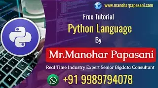 27.Python Static Variables and Methods|Manohar Papasani|manoharpapasani.com