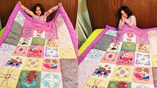 Learn how to sew a Blanket out of Remnant fabric - DIY Tips for sewing newbies!