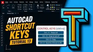 # 13 || Control Keys in AUTOCAD by TVASHTA