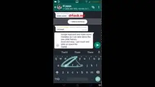 Google Keyboard Space-bar Slide Feature