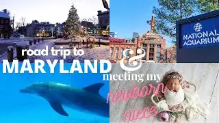 Road Trip to Maryland | Meeting My Newborn Niece | Annapolis | Baltimore | Baby's First Steps |