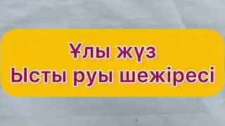 ҰЛЫ ЖҮЗ Ысты руы шежіресі 