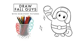 How to draw FALL GUYS step by step guide